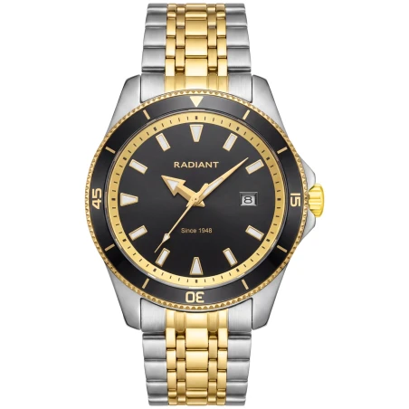 Reloj Radiant Nolan Plateado, Dorado y Negro Analógico Hombre RAM102204