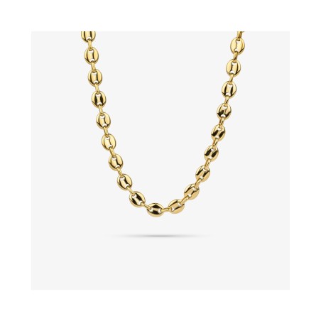 Collar Radiant Calabrote Acero Dorado Hombre RH000218