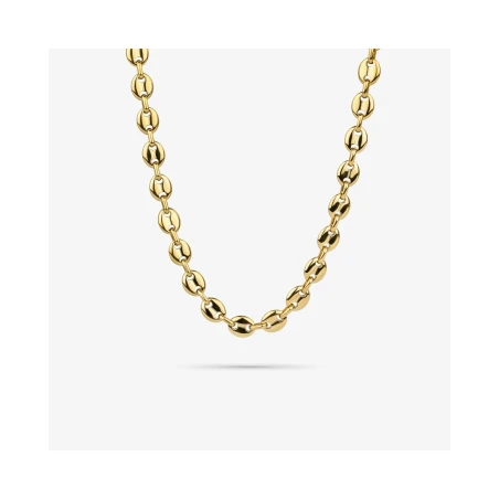 Collar Radiant Calabrote Acero Dorado Hombre RH000218