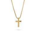Collar Radiant Iconclast Cruz Acero Dorado Hombre RH000321