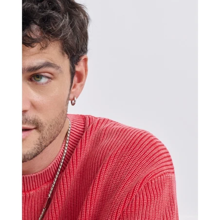 Pendiente Individual Radiant Curly Aro Acero Hombre RH000391
