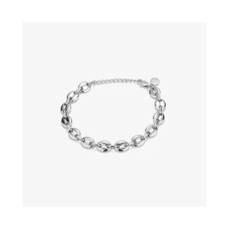 Pulsera Radiant Calabrote Acero Plateado Hombre RH000220