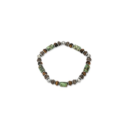 Pulsera Radiant Boheme Acero y Piedras Multicolor Hombre RH000369