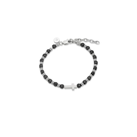 Pulsera Radiant S-Tyle Cruz Acero y Piedras Hombre RH000379