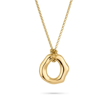 Collar Radiant Bubbles Acero Dorado Mujer RY000468