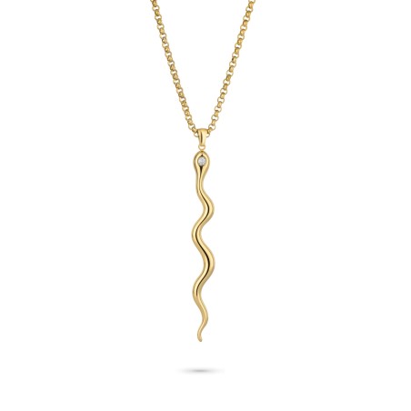 Collar Radiant Nature Serpiente Acero Dorado Mujer RY000472