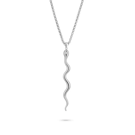 Collar Radiant Nature Serpiente Acero Plateado Mujer RY000473