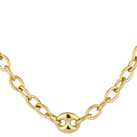 Collar Radiant Marine Acero Dorado y Calabrote mujer RY000492