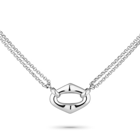 Collar Radiant Vendeta Acero Plateado Mujer RY000495