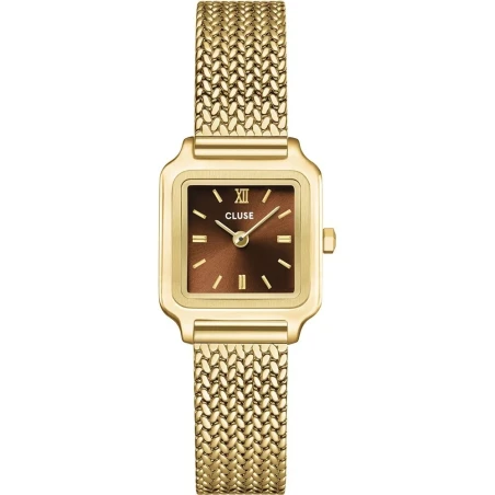 Reloj Cluse Gracieuse Mini Dorado y Marrón Analógico Mujer CW15511