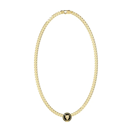 Collar Guess Panther Acero Baño Oro Hombre JUMN06089JWYGT-U