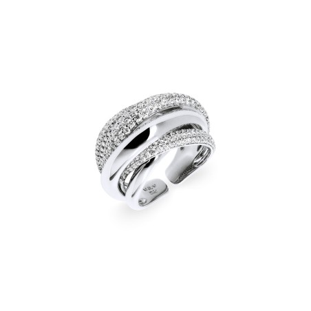 Anillo Vidal&Vidal Luire Baño Plata y Circonitas X281321618