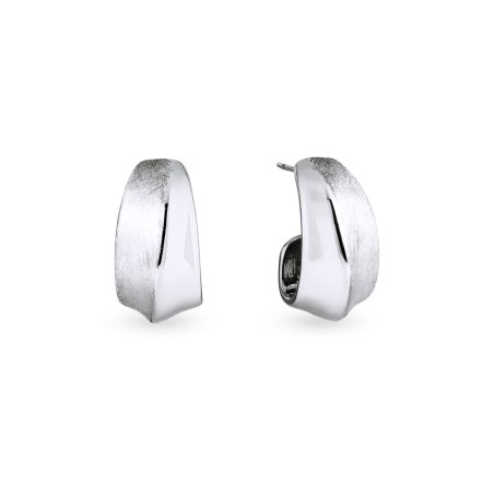 Pendientes Vidal&Vidal Semiluna Textura Dual X28078A