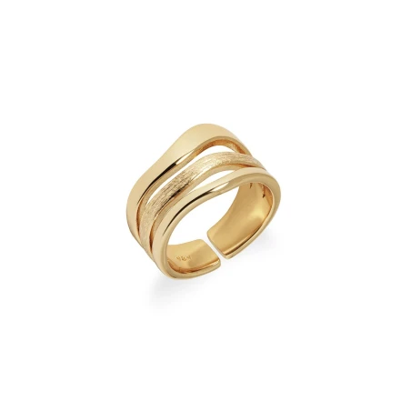 Anillo Vidal&Vidal Tiras Mar Baño Oro X478731214A