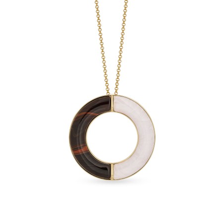 Collar Vidal&Vidal Baño Oro, Camel y Beige X4863880