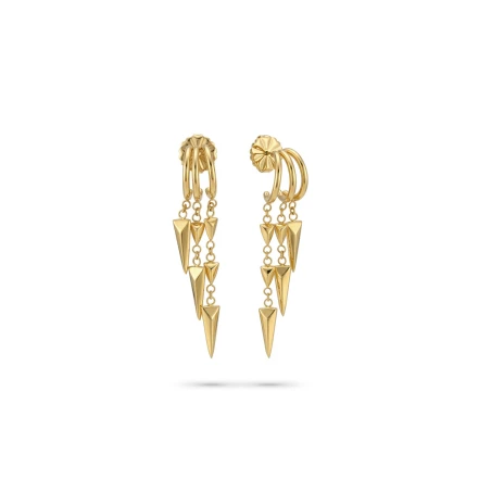 Pendientes Radiant Spikes Acero Dorado Mujer RY000517
