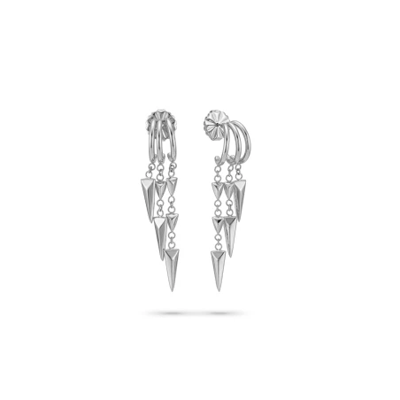 Pendientes Radiant Spikes Acero Plateado Mujer RY000518