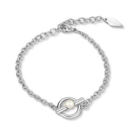 Pulsera Radiant Acero Plateado y Perla Mujer RY000484