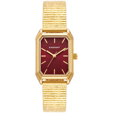 Reloj Radiant Demi Dorado y Burdeos Analógico Mujer RA700204