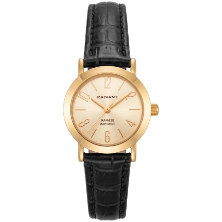 Reloj Radiant Mini Negro y Dorado Analógico Mujer RA710201