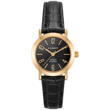 Reloj Radiant Mini Negro y Dorado Analógico Mujer RA710202