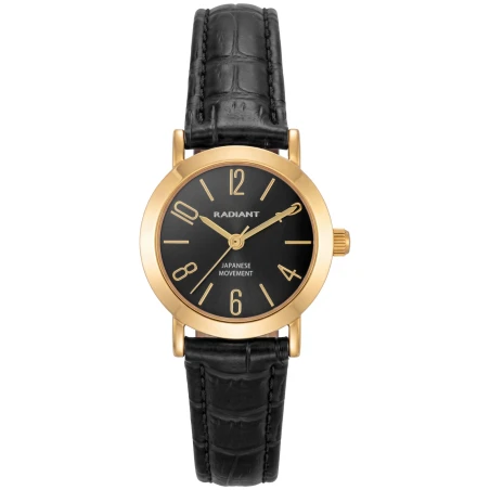 Reloj Radiant Mini Negro y Dorado Analógico Mujer RA710202
