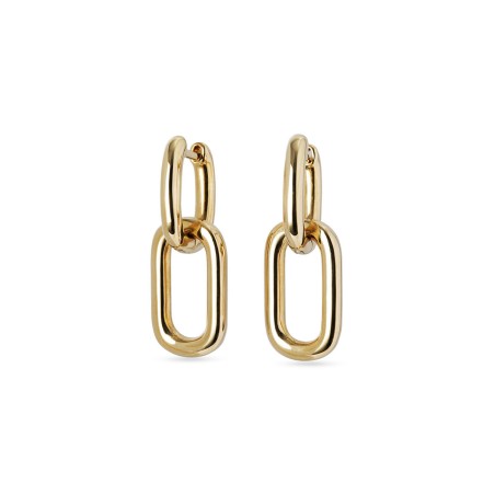 Pendientes Vidal&Vidal Pili Eslabones Baño Oro G3767B