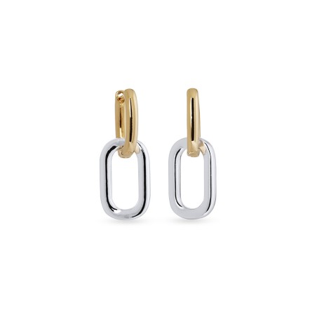 Pendientes Vidal&Vidal Eslabones Lua Bicolor G3944B