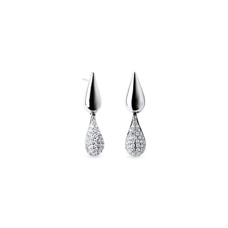 Pendientes Vidal&Vidal Cascade Baño Plata y Circonitas Q3844B