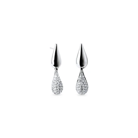 Pendientes Vidal&Vidal Cascade Baño Plata y Circonitas Q3844B