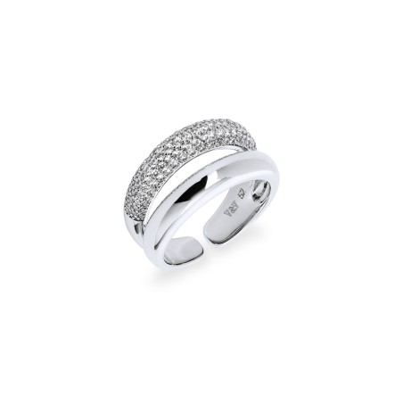 Anillo Vidal&Vidal Allure Duo Baño Plata y Circonitas X281601214A
