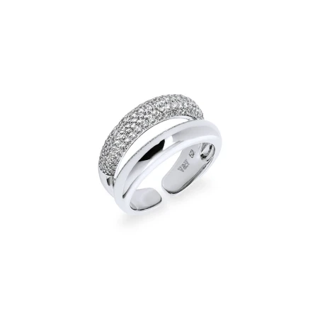 Anillo Vidal&Vidal Allure Duo Baño Plata y Circonitas X281601214A