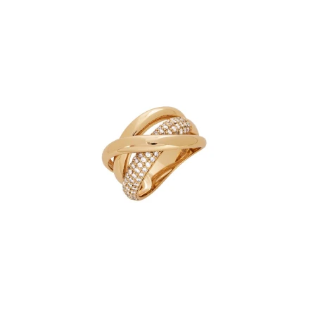Anillo Vidal&Vidal Luz Tiras Baño Oro y Circonitas X473511618A