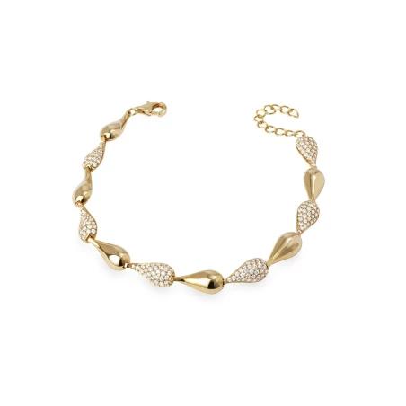 Pulsera Vidal&Vidal Cascade baño Oro y Circonitas Blancas X4779717B
