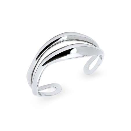 Pulsera Vidal&Vidal Espiral Waves Baño Plata X28092B