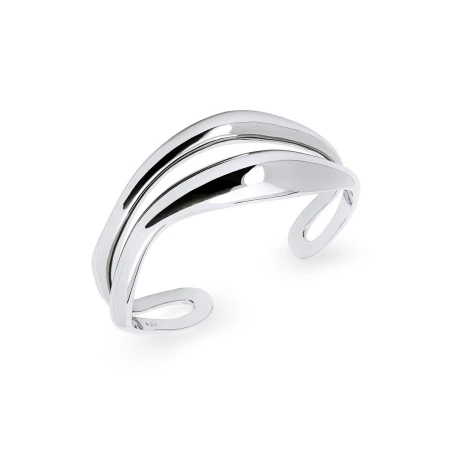 Pulsera Vidal&Vidal Espiral Waves Baño Plata X28092B