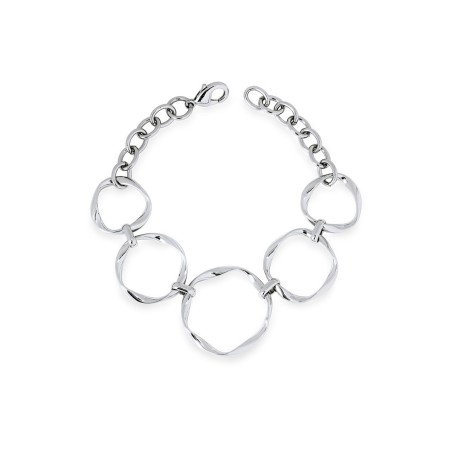 Pulsera Vidal&Vidal Saura Círculos Baño Plata X2846822A