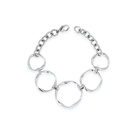 Pulsera Vidal&Vidal Saura Círculos Baño Plata X2846822A