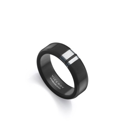 Anillo Viceroy Fashion Acero Negro Hombre 75403A02010