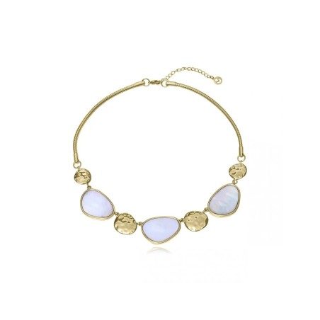 COLLAR ACERO IP DORADO MADREPERLA SRA FN 