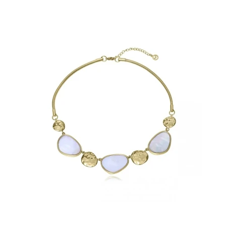 COLLAR ACERO IP DORADO MADREPERLA SRA FN