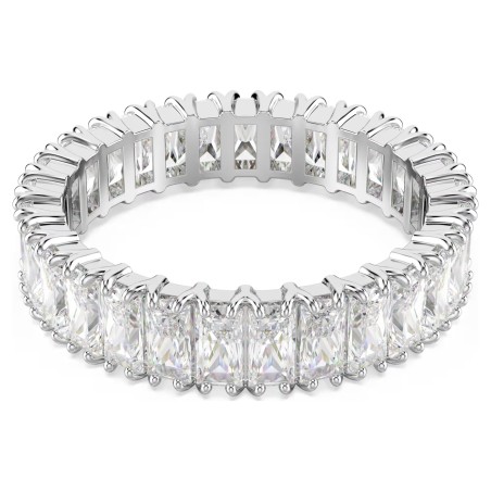 Anillo Swarovski Matrix Baño Rodio y Cristales Blancos 5714334