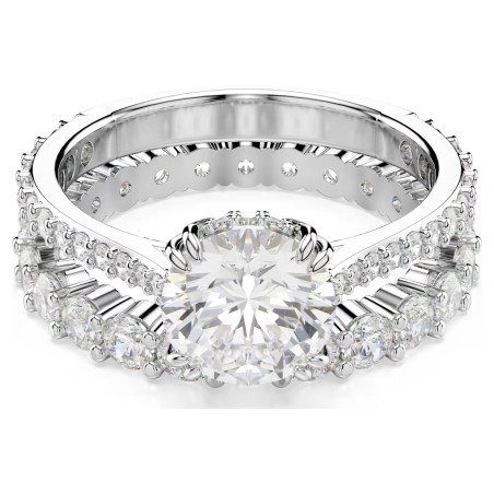 Conjunto Anillos Swarovski Stilla Baño Rodio y Cristales Blancos 5649216