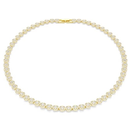 Collar Swarovski Una Angelic Baño Oro y Cristales Blancos 5751560