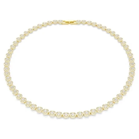 Collar Swarovski Una Angelic Baño Oro y Cristales Blancos 5751560