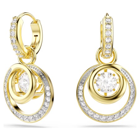 Pendientes Swarovski Hyperbola Baño Oro y Cristales Blancos 5738249