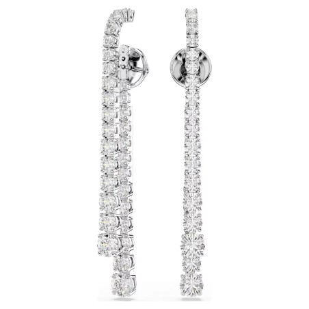 Pendientes Colgantes Swarovski Matix Baño Rodio y Cristales Blancos 5709257