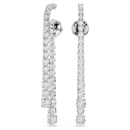 Pendientes Colgantes Swarovski Matix Baño Rodio y Cristales Blancos 5709257