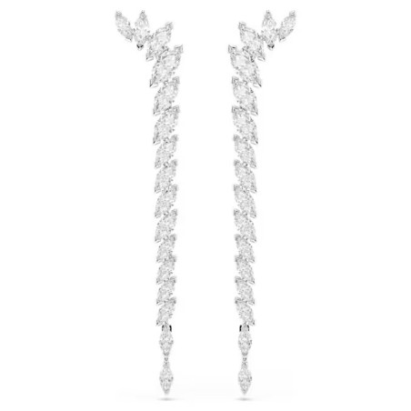 Pendientes Swarovski Mesmera Baño Rodio y Cristales Blancos 5748006