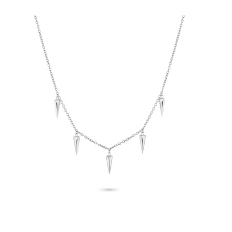 Collar Radiant Spikes Acero Plateado Mujer RY000524